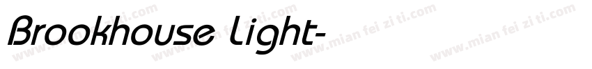 Brookhouse Light字体转换